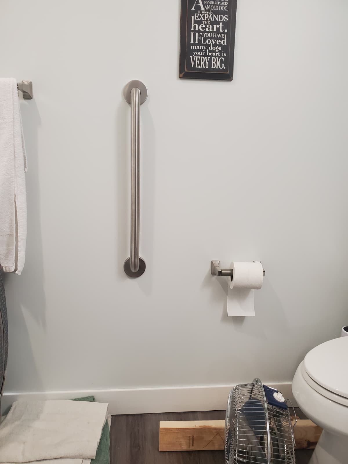 Completed walk-in shower conversion