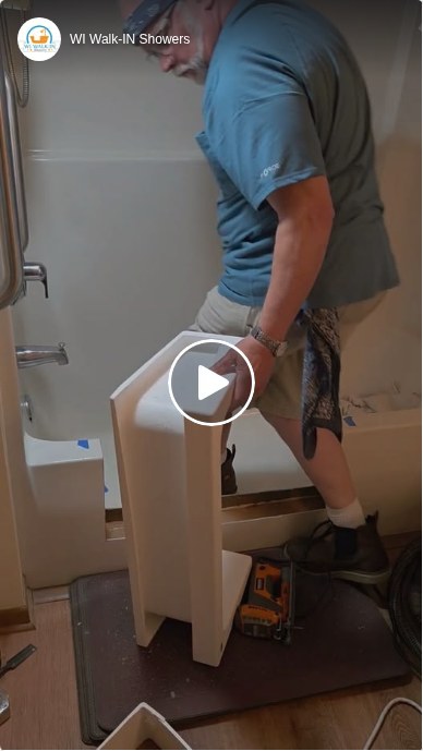 Walk-in shower conversion video 2